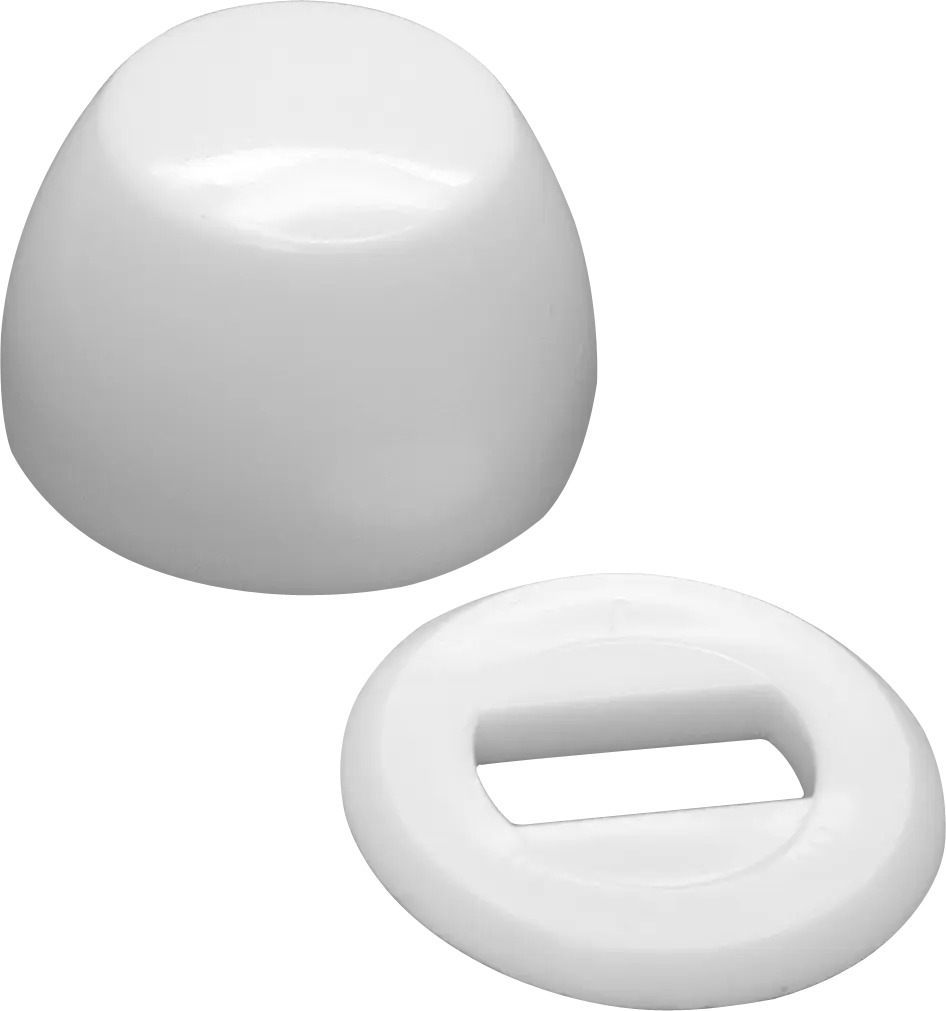 Plastic Snap-On Closet Bolt Caps
