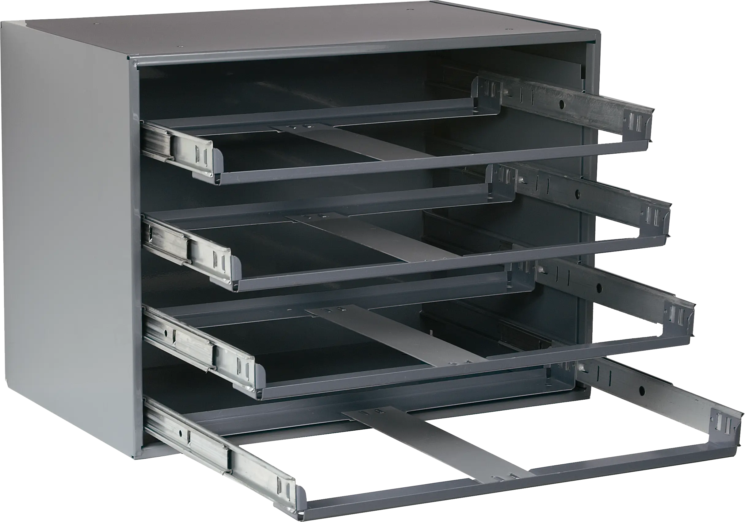 Four Drawer Rack For Parts Organizing Systems