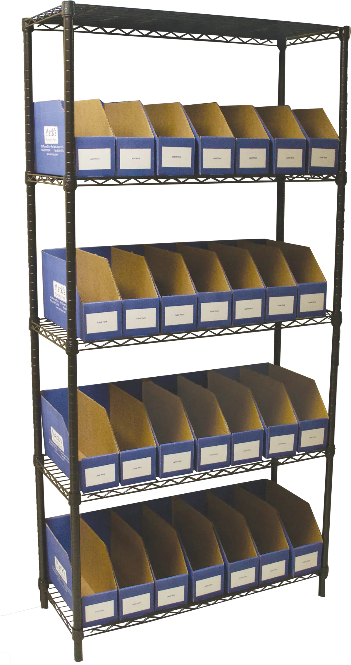 Black 5 Tier Shelf