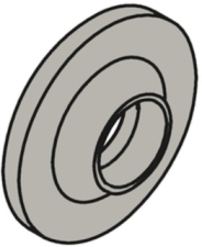 Kohler Purist Vibrant Stainless Spout Escutcheon