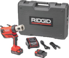 Ridgid RP 350 Battery Pressing Tool with Batteries(2), Charger, and Carrying Case-No Jaws