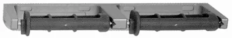 American Specialties Double-Roll Toilet Paper Dispenser with No Waster Rocking Action