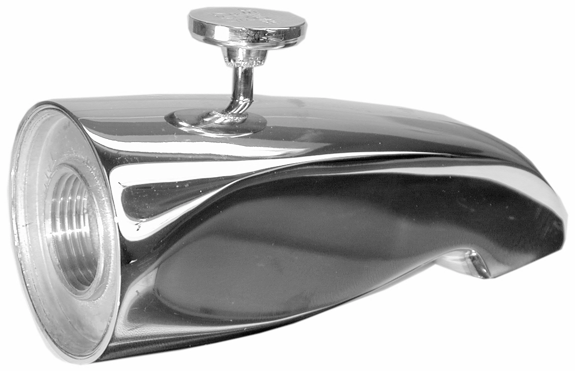 1/2" Or 3/4" FPT Flush Mount Solid Brass Diverter Spout, Chrome