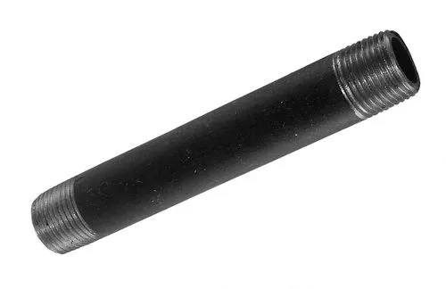 3/8" x 4" Black Seamless Nipple
