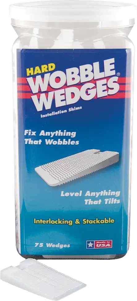 Clear Hard Wobble Wedges® (75 Pack)