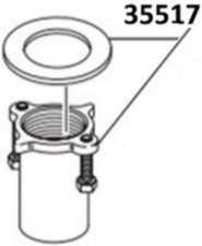 Brizo Vesi  - Virage End Valve Mounting Nut And Washer