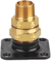 Gastite XR3 Termination Fitting with Square Flange, 3/4" NPT