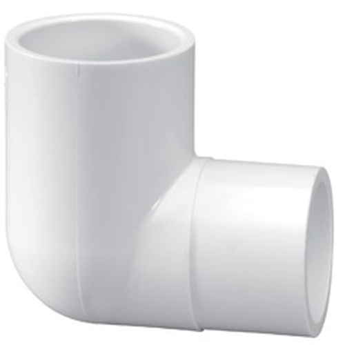 Schedule 40 PVC 90° Street Elbow, 1-1/2" Spigot x Slip