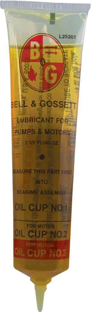 Bell & Gossett 1-1/2" oz. Tube of Oil (Not shown)