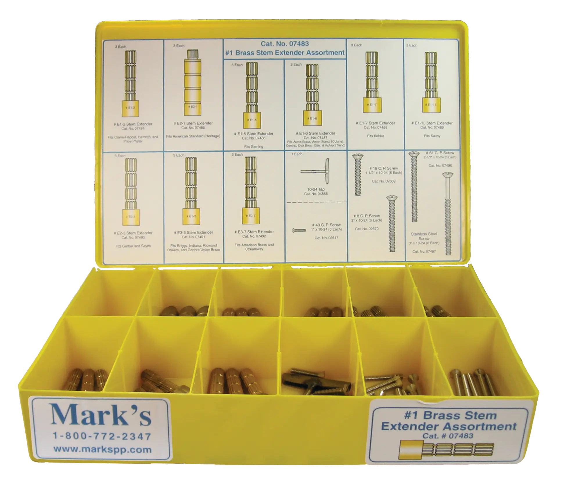 Brass Stem Extender Assortment