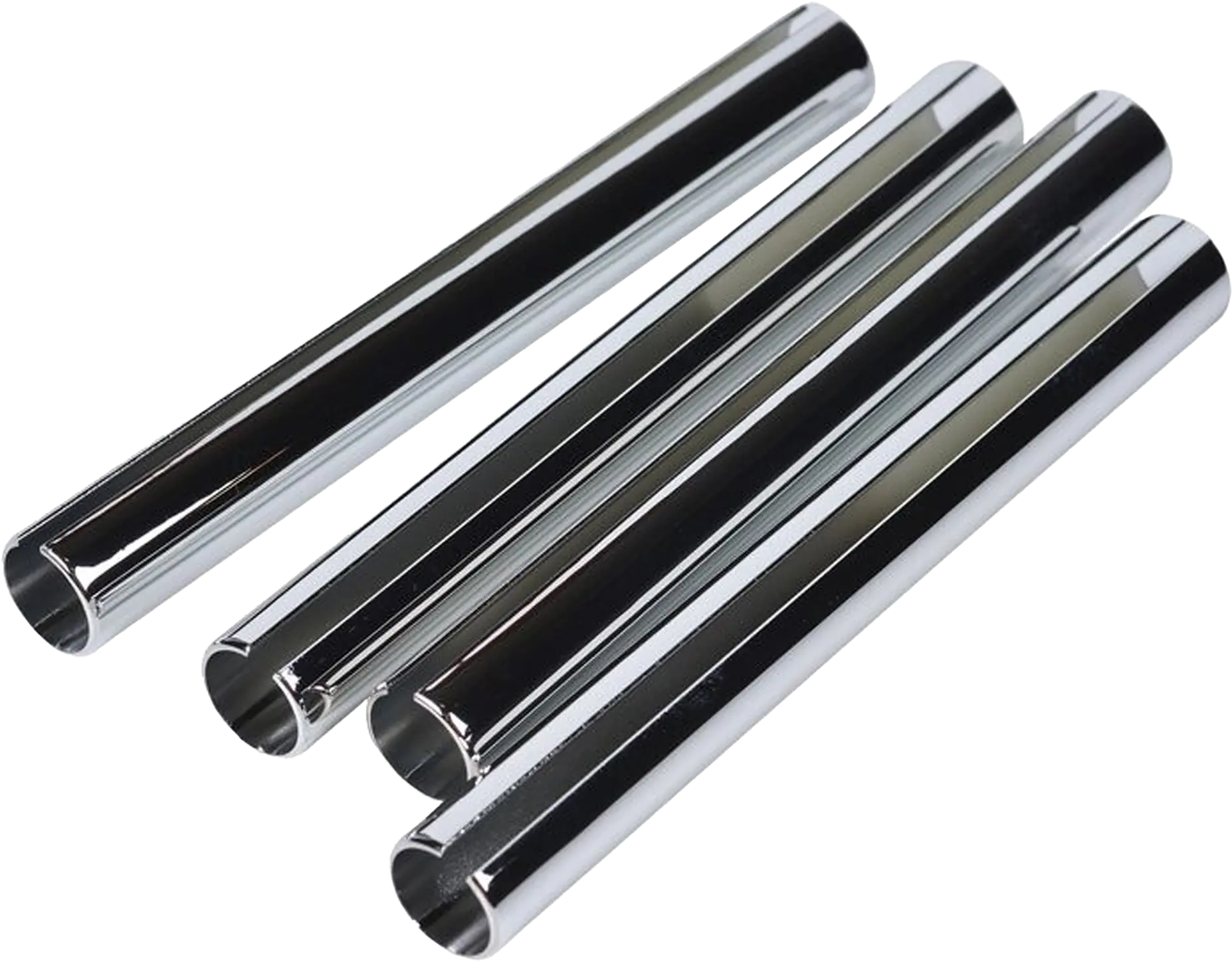 Chrome Plated Split Cover Tube 6" Long For 1/2" Copper, Pex,CPVC Pack of 4