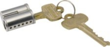 TownSteel I.C. Core 6 Pin With Keys, Small Format Series IC6-KD-26D, Satin Chrome