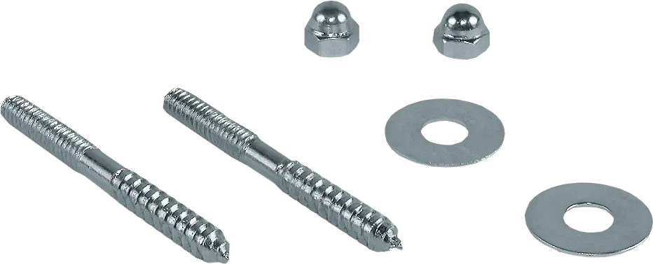 Brass Plated 1/4" x 2-1/2" Closet Screws (Pair)