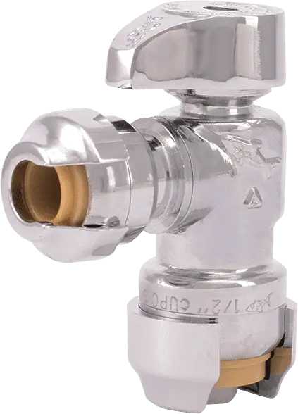 Sharkbite® Angle Stop, 1/2" Sharkbite® X 1/4" Sharkbite