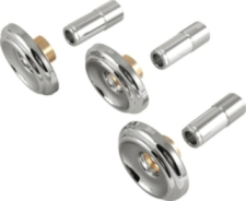 Delta Escutcheon Kit For Three Handle Tub And Shower CP Finish