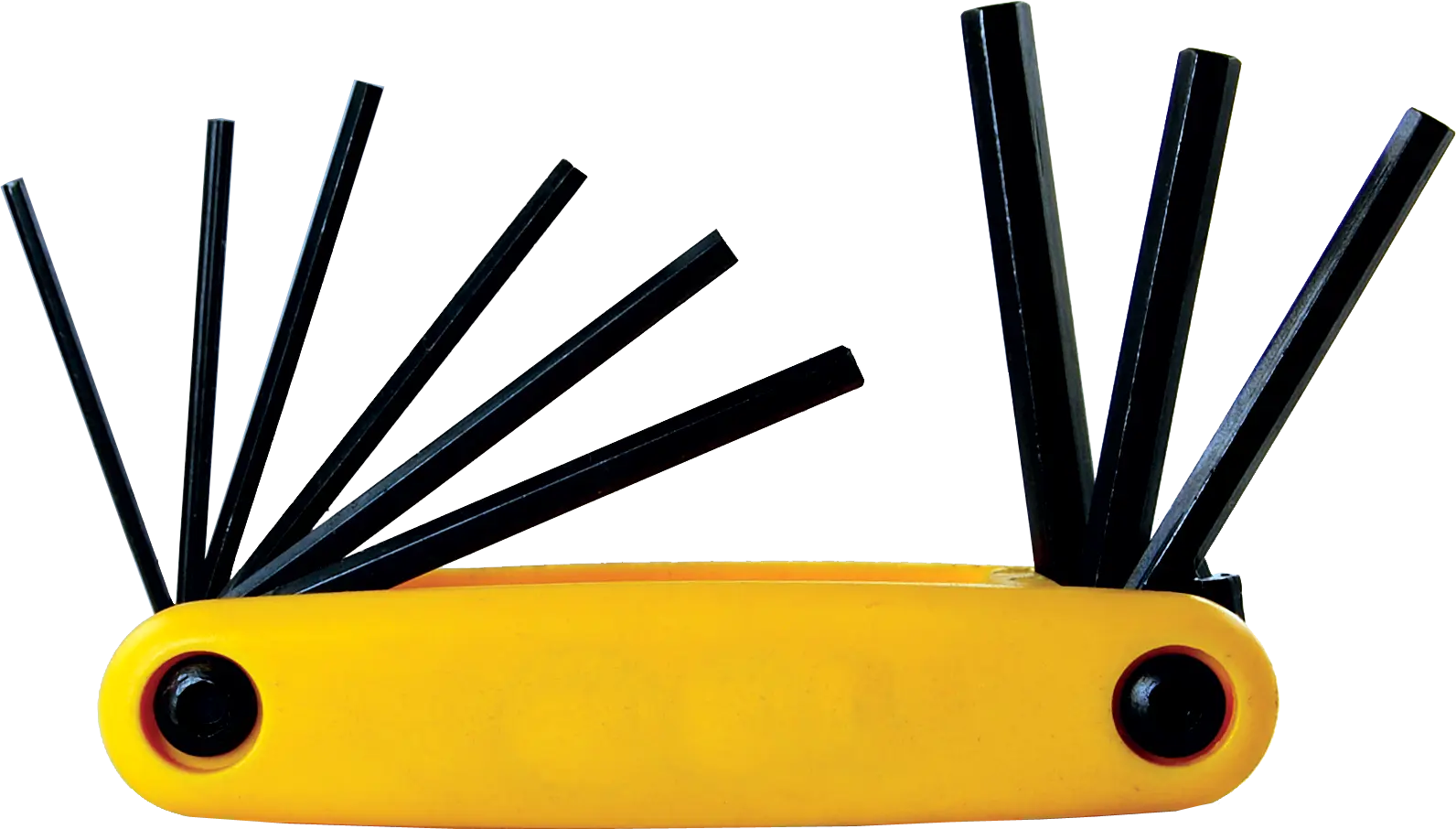 9 Piece Hex Wrench Sets With Sizes 5/64", 3/32", 7/64", 1/8", 9/64", 5/32", 3/16", 7/32", & 1/4"