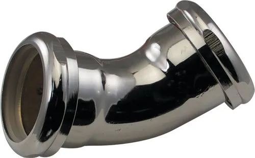 45° Chrome Plated Slip Joint 17 Gauge Elbow, 1-1/4"