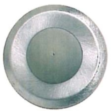 Tell Mfg. Inc. Convex Wall Bumper, Satin Chrome/26D