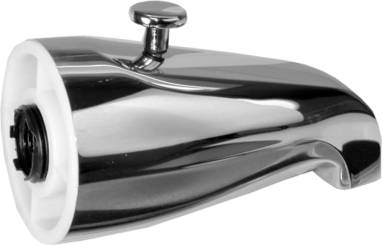 Flush Mount Diverter Tub Spout, Chrome Plated