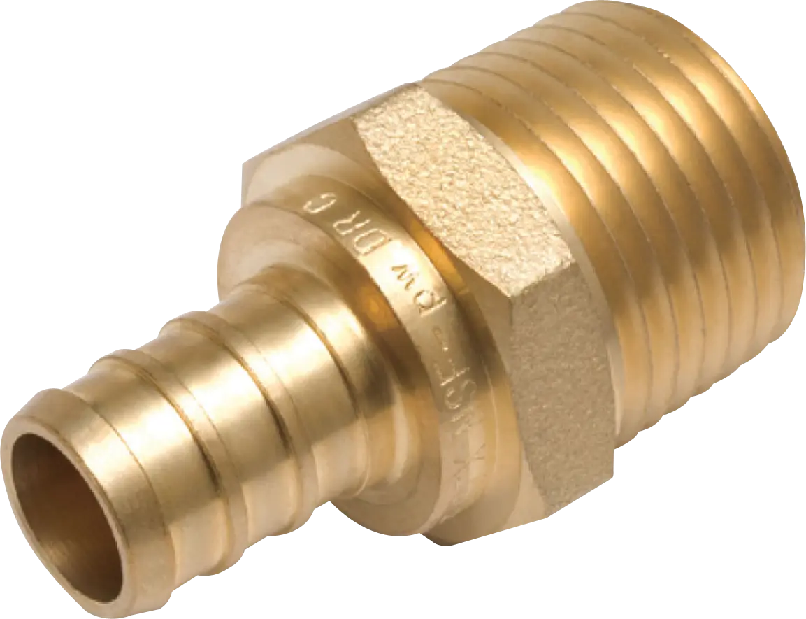 1/2" Brass PEX Adapter, PEX x MPT