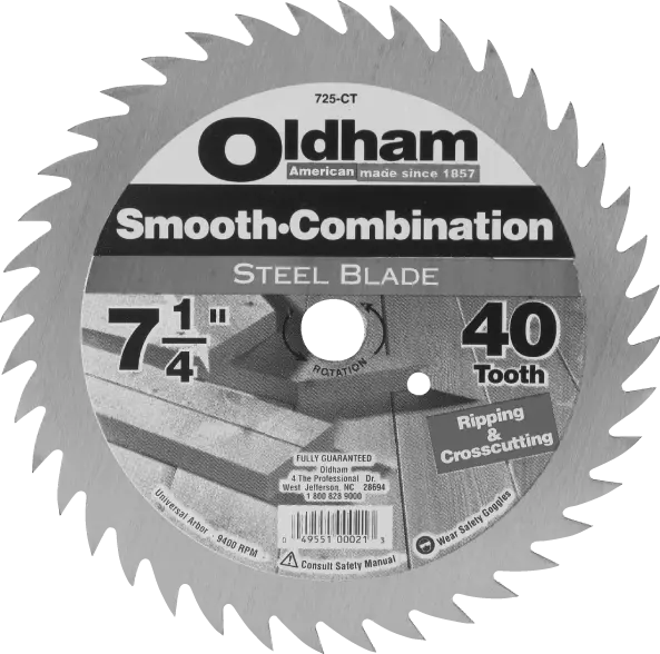 Oldham Saw Co. 7 1 4 Combination and Rip Circular Saw