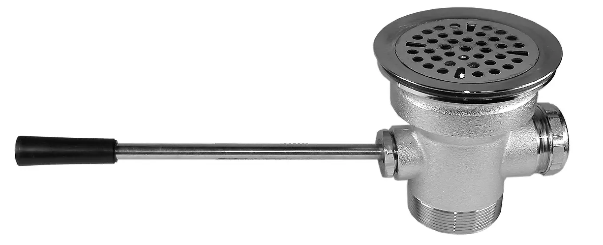 Rotary Wastes With Lever Handle & Overflow Vent Hole 3-1/2" Opening, 1-1/2" MPT Outlet