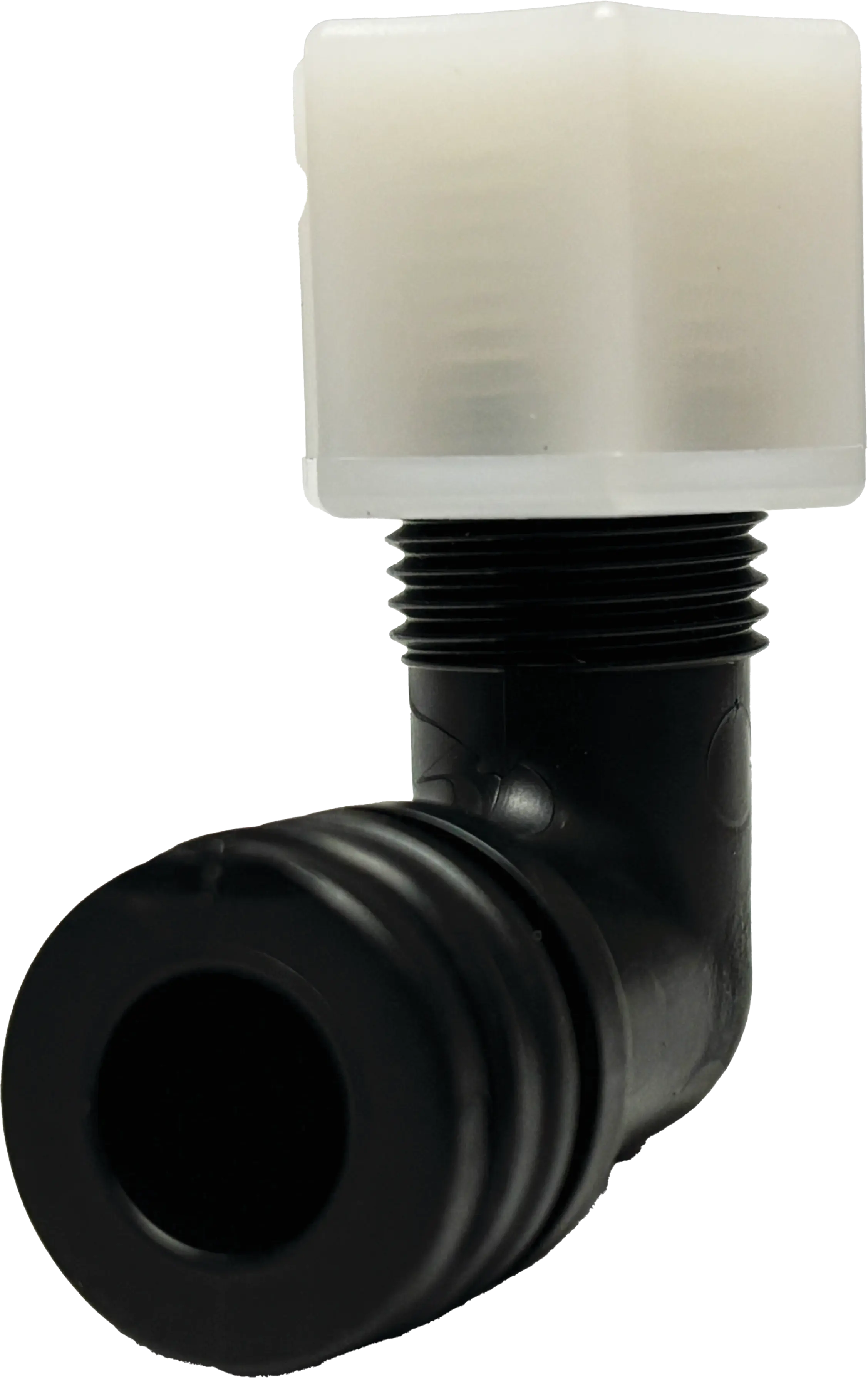 Willoughby Valve Elbow O Ring Fit x 3/8" OD Compression Nylon