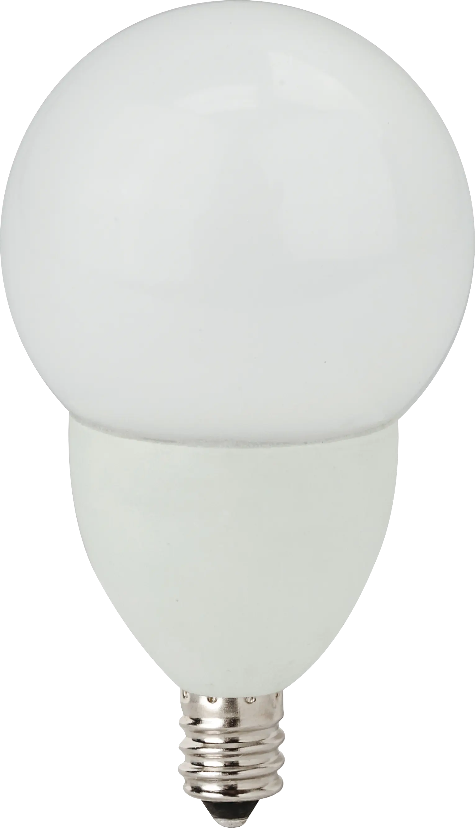TCP LED Dimmable Decorative Series Candelabra Frosted G16 Globe 2.6W 85 Initial Lumens