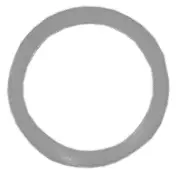 #22 Nylon Thread Cap Gasket 51/64"OD-49/64"ID-3/32"Face-1/64"Thick