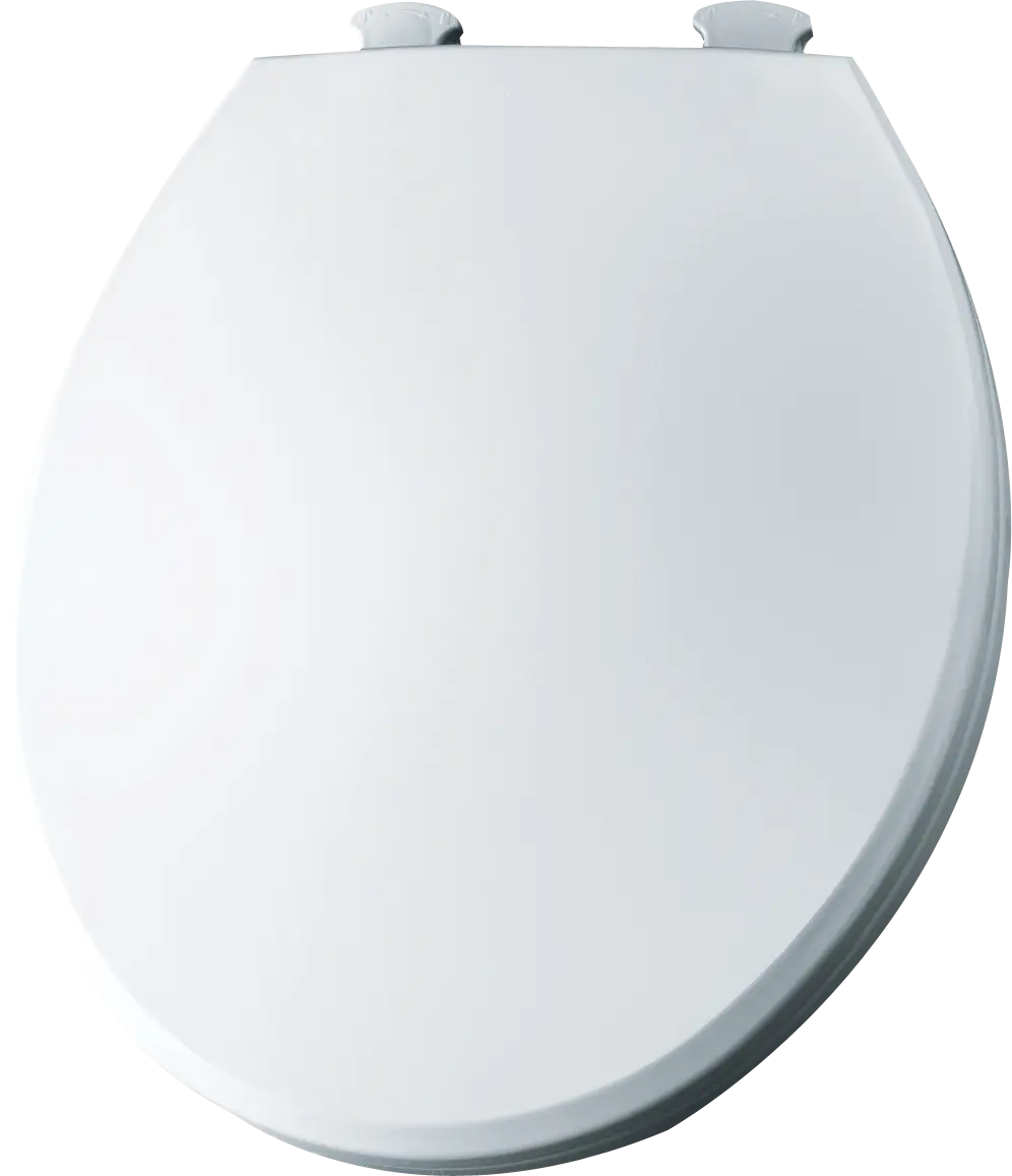 Bemis Regular Duty White Solid Plastic Toilet Seat (Regular Bowl)