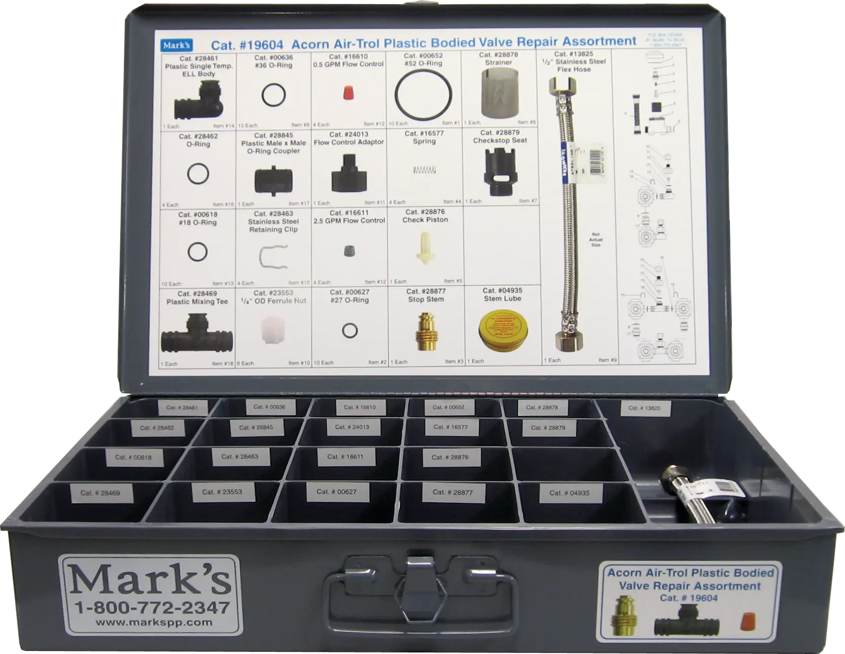 Acorn Air-Trol Plastic-Bodied Valve Repair Assortment