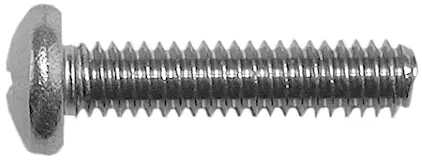 Machine Screw, Slotted Round Head, 8-32 x 3/4"