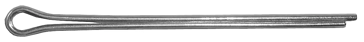 Extended Prong Zinc Plated Steel Cotter Pin, 3/32" x 2"