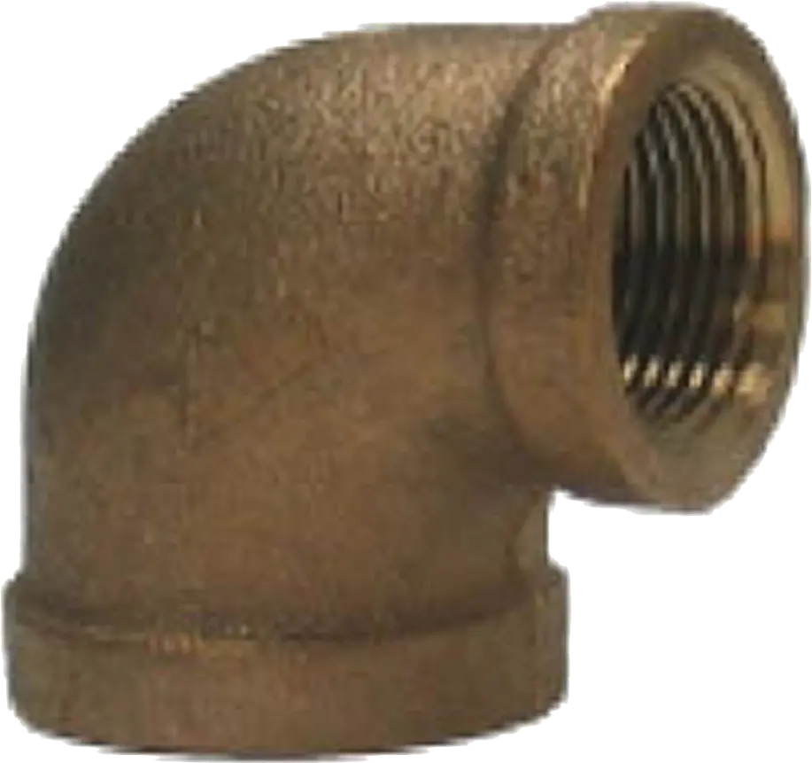 1-1/4" x 1/2" Brass Reducing 90° Elbow