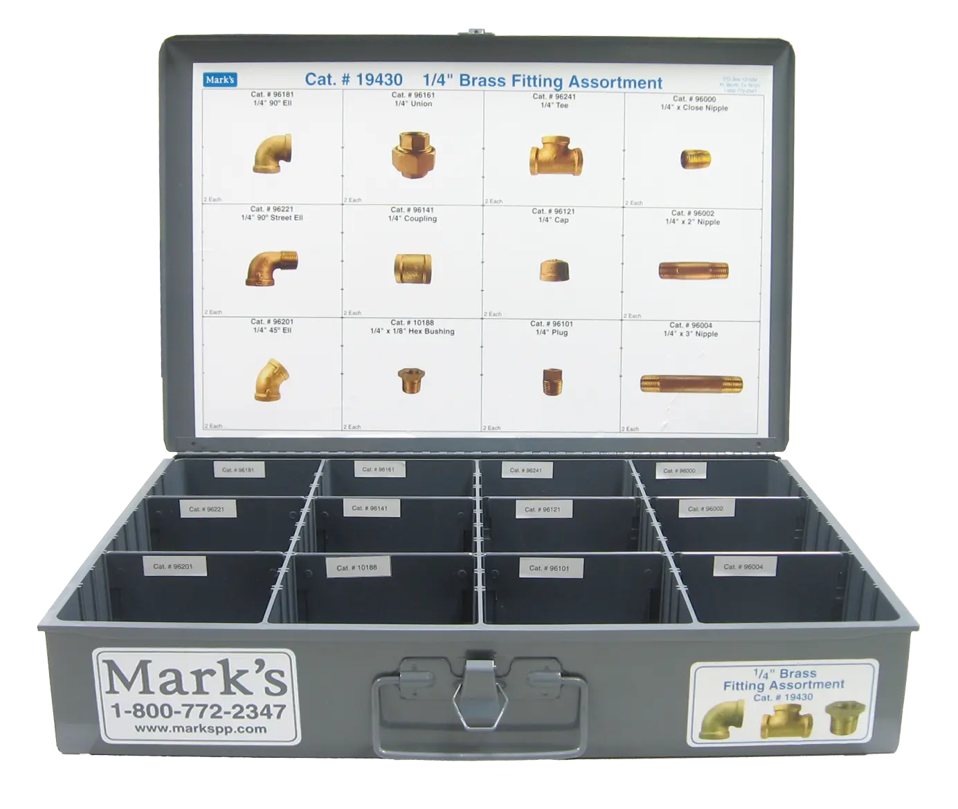 1/4" Brass Pipe Fitting Assortment