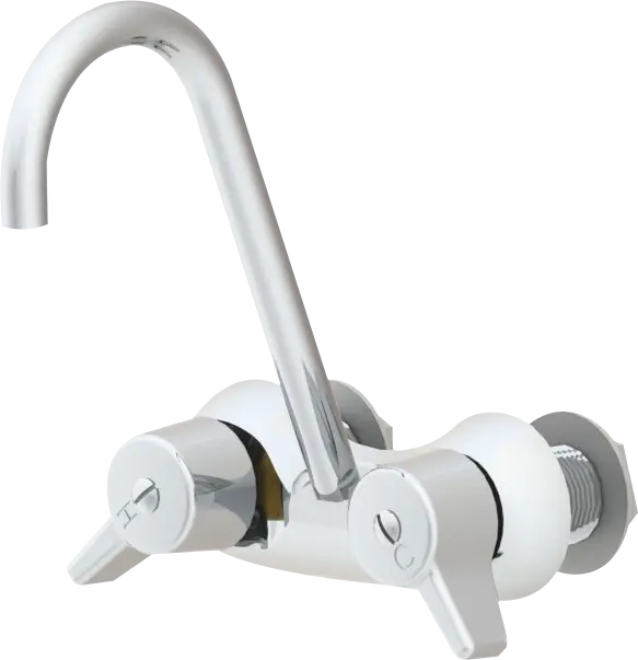 Union Brass Leg Tub Faucet, 3-3/8" Centers