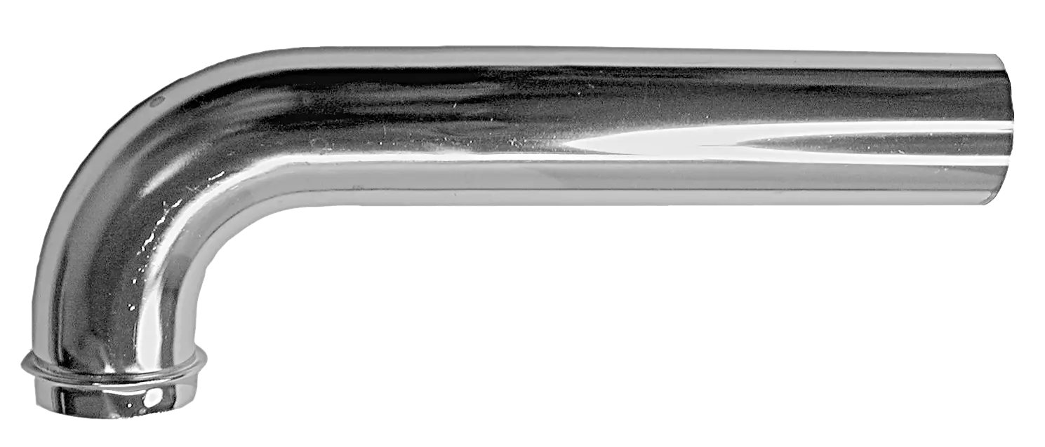 Tubular Wall Arm 1-1/4" X 8", 22 Gauge, Chrome Finish
