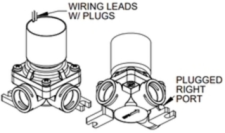 Willoughby EBL Battery Powered Solenoid 6V Dc Plugged Right