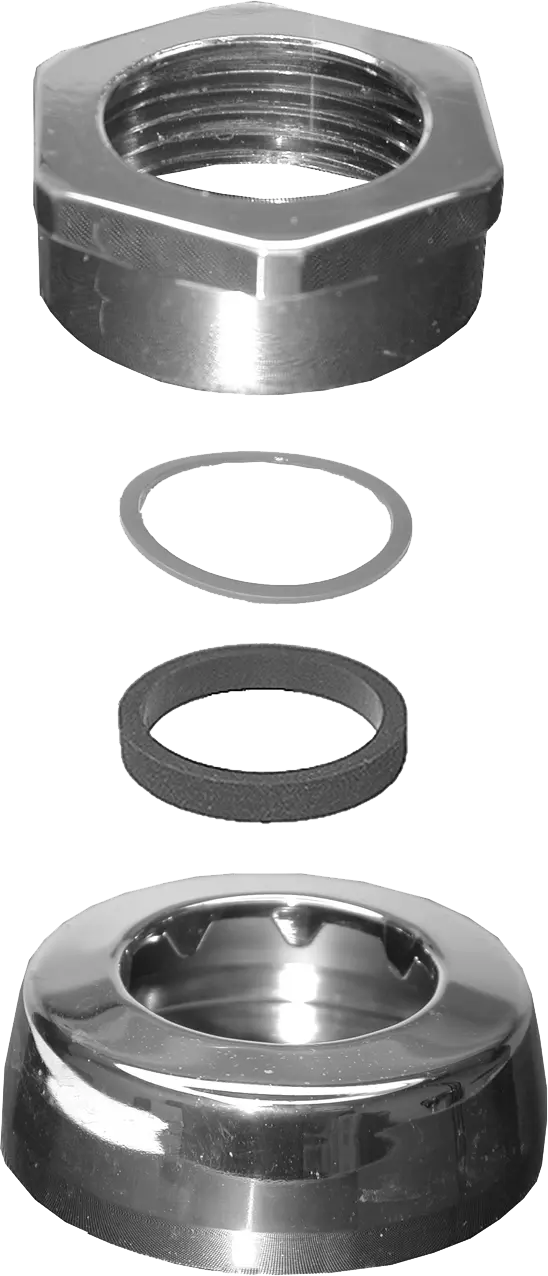 Sloan 3/4" x 2-1/2" Royal Spud Coupling Assembly with Flange, Slip Joint Gasket and Friction Ring F-5-A-W