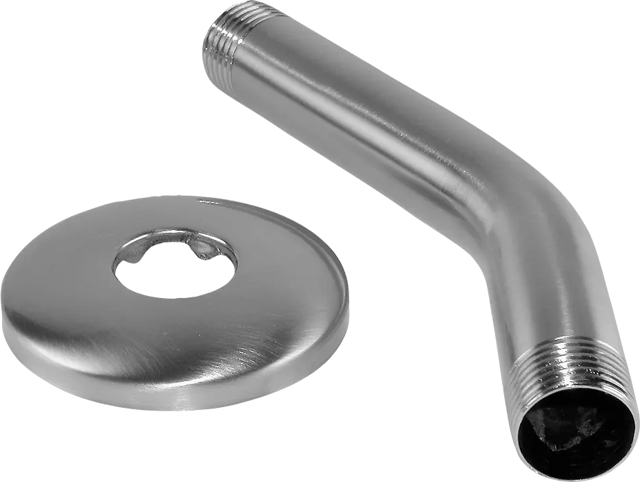 Mark's 6" Shower Arm with Flange, Satin Nickel