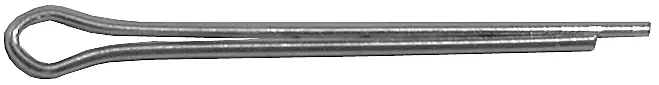 Extended Prong Zinc Plated Steel Cotter Pin, 1/16" x 1"