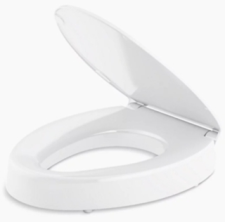 Kohler Hyten White Elevated (3" Lift) Toilet Seat