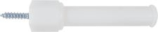 3" Plastic Door Stop, White