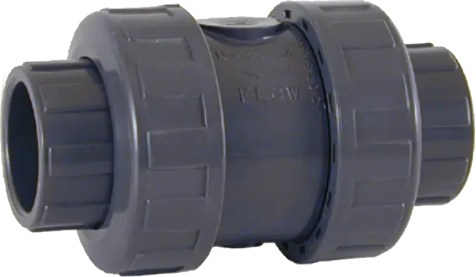 PVC True Union Check Valve - Spring Series Socket & Threaded, 2"