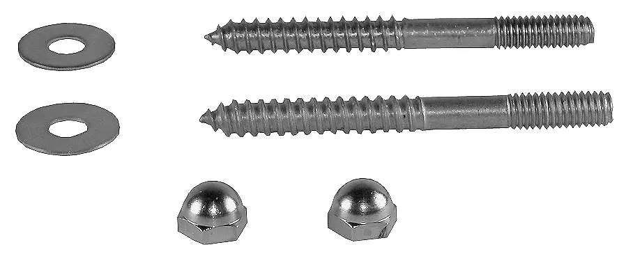 Solid Brass Closet Screws 5/16" x 3-1/2" (Pair)