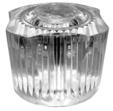 Sterling Clear handle assembly with hot & cold buttons
