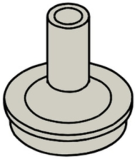 Kohler Vibrant Polished Nickel Handle Base