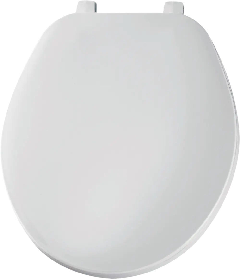 Bemis Regular Duty White Solid Plastic Toilet Seat (Regular Bowl)
