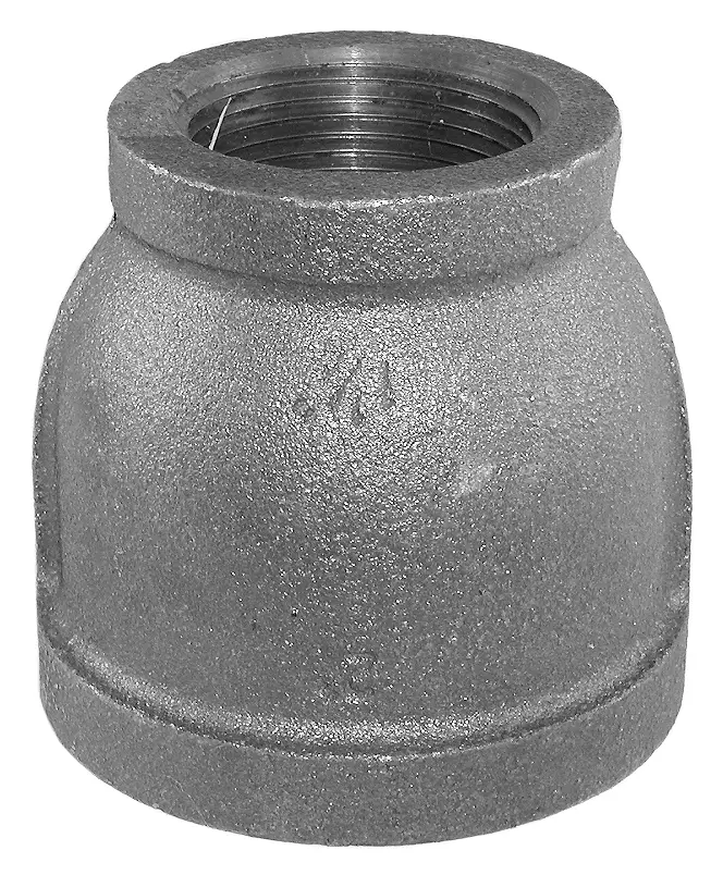 2" x 1-1/4" Black Bell Reducer, FPT x FPT