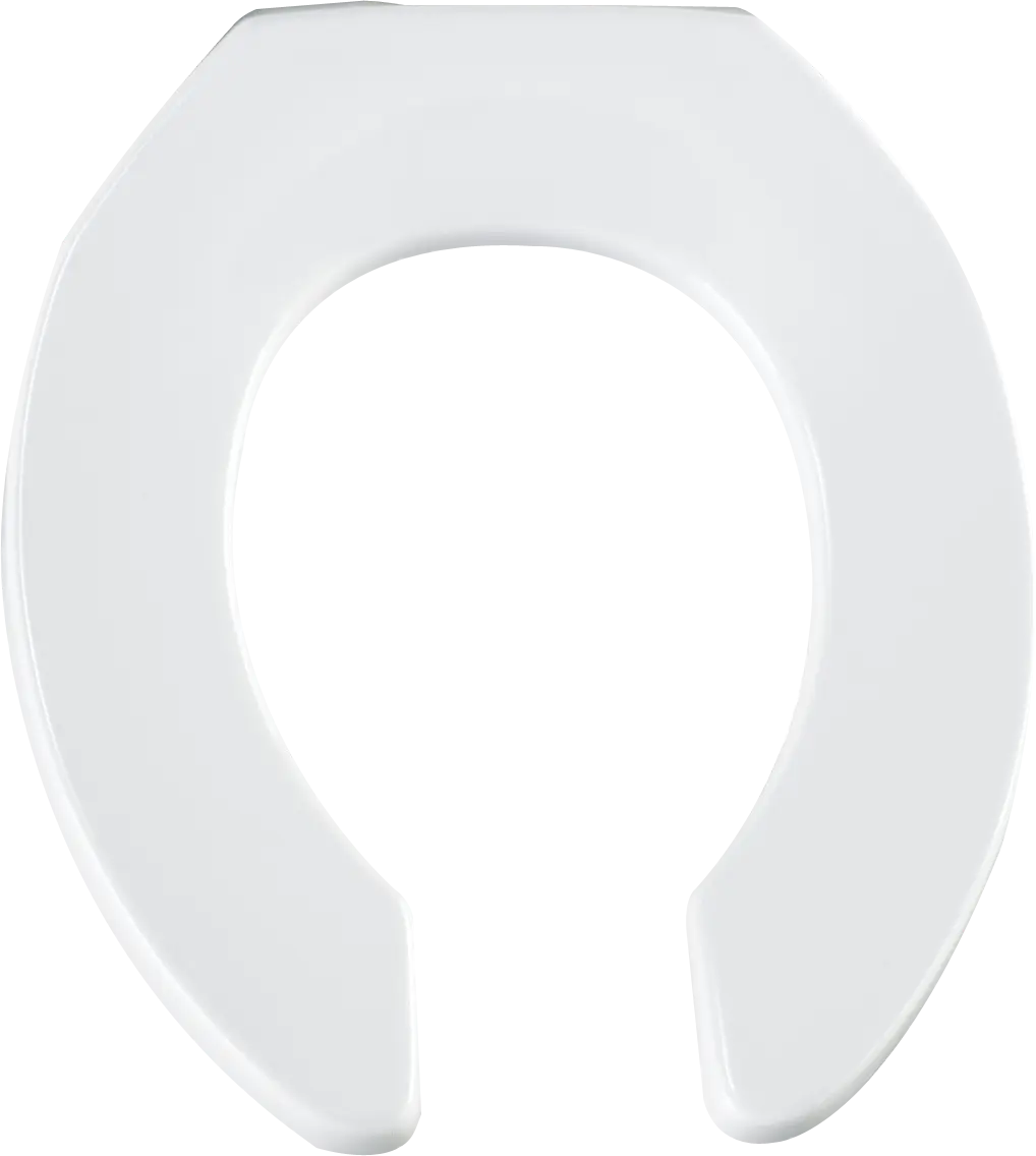 Bemis Heavy Duty White Solid Plastic Toilet Seat (Regular Bowl)